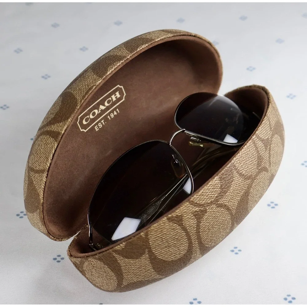 Coach ALYSSA S565 Crystal Sunglasses Designer Silver Frames Eyewear Women's Y2K‎ - Picture 13 of 13